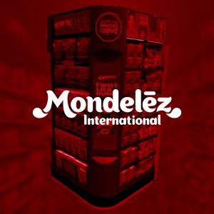 Grocery Store End Cap display with animation and lights for Mondelez