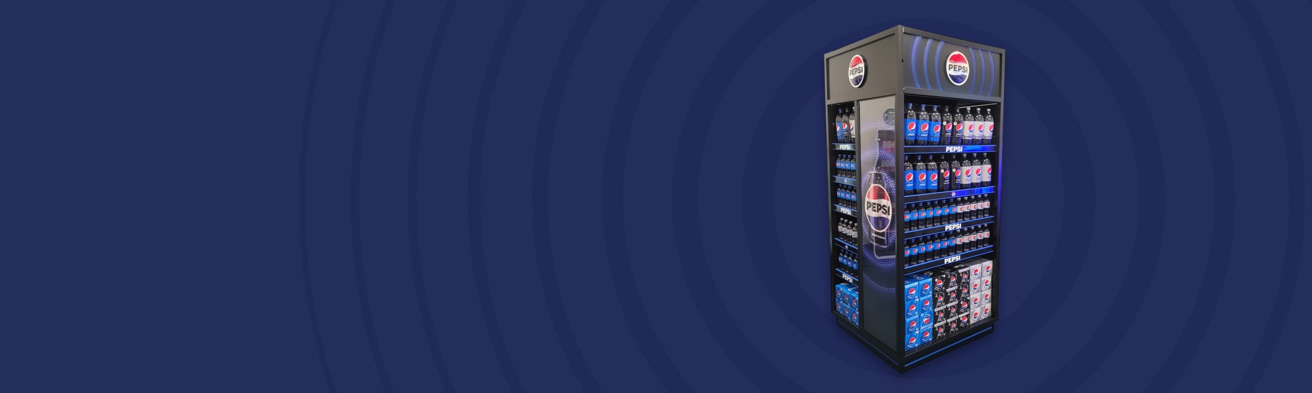 Pepsi Titan 3-Sided End Cap