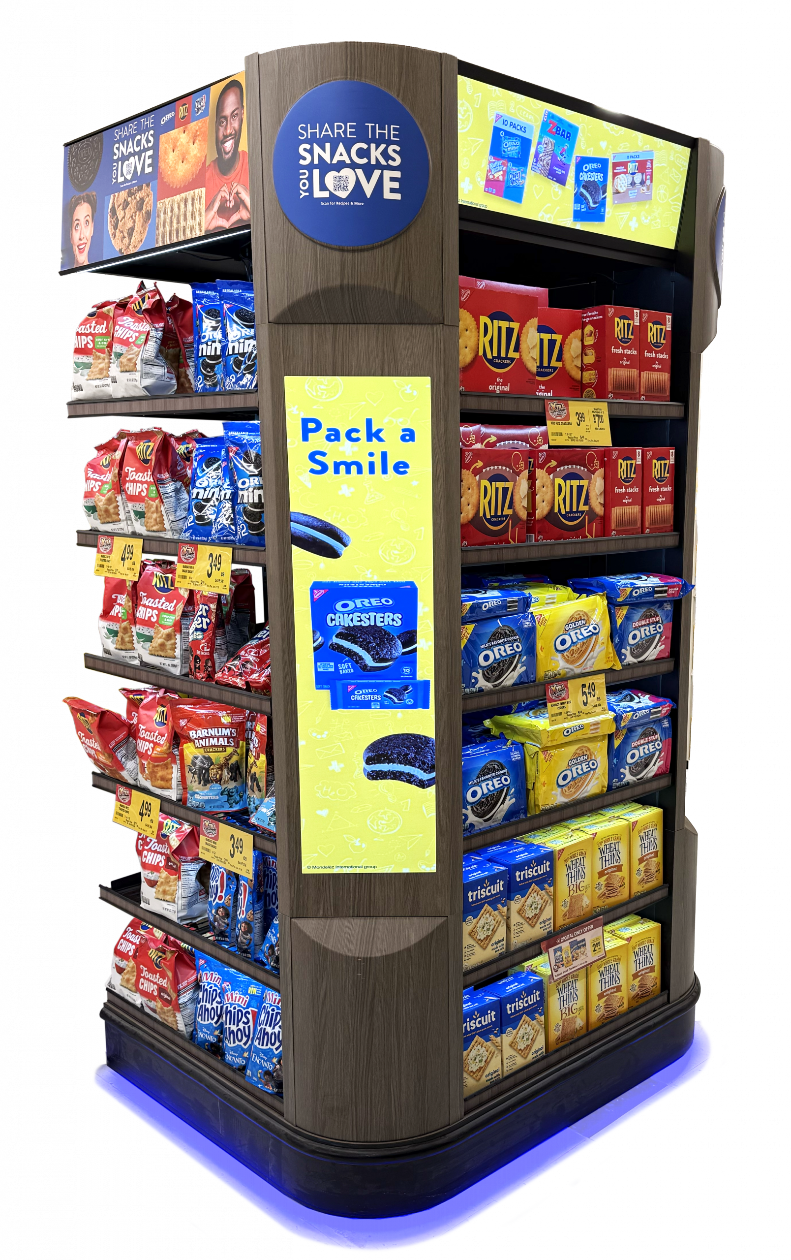 Mondelez Digital End Cap