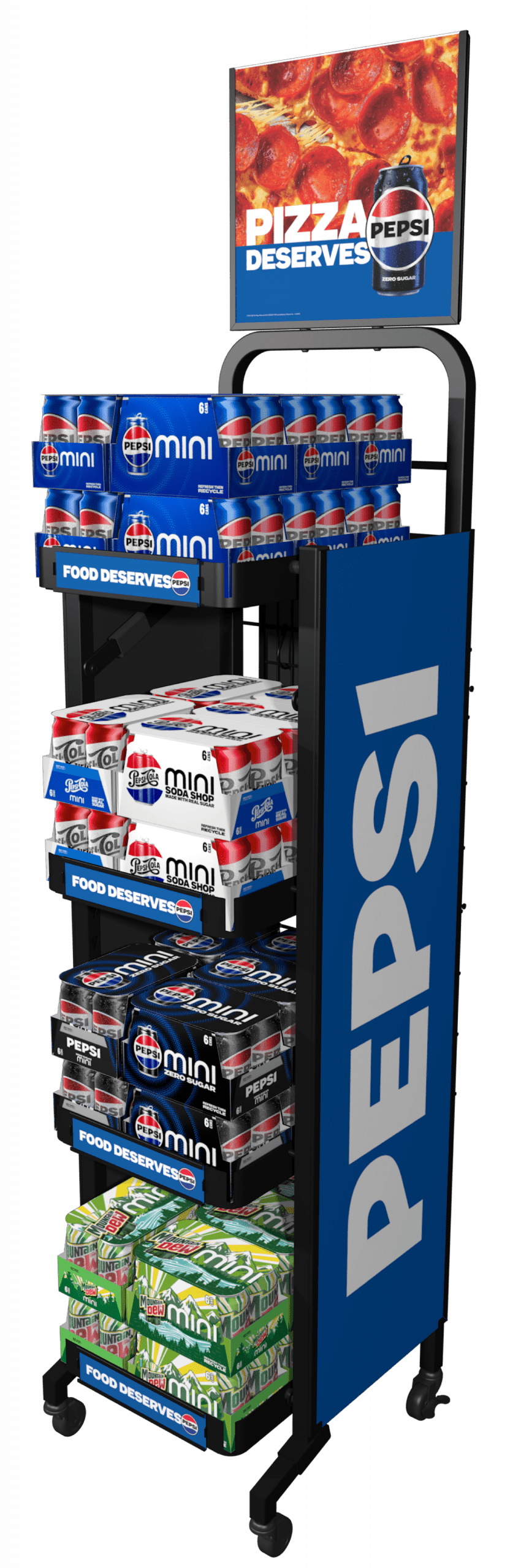 Pepsi Flex Skinny Floor Display