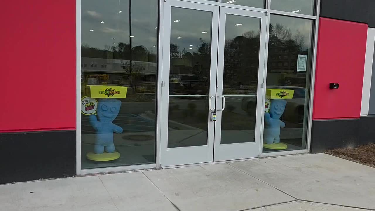 Unified Resources in Display headquarters entrance, with finished character displays in the lobby