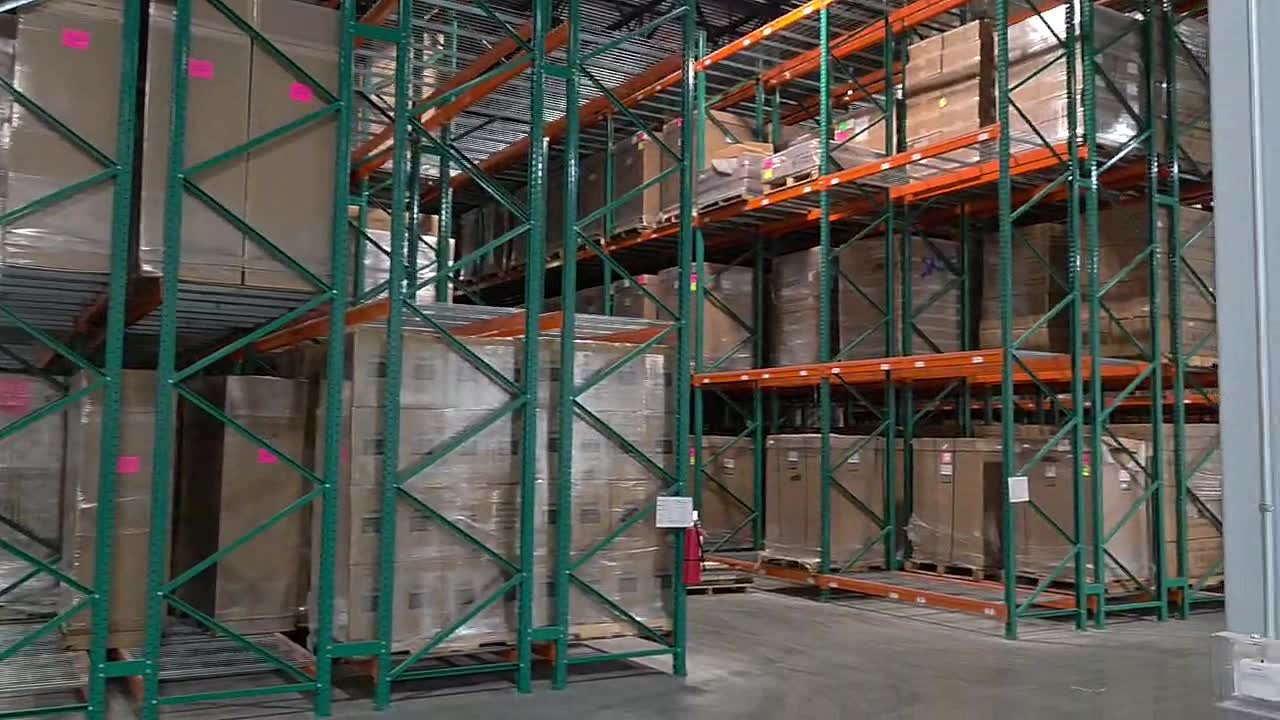 Warehouse aisle at Unified Resources in Display