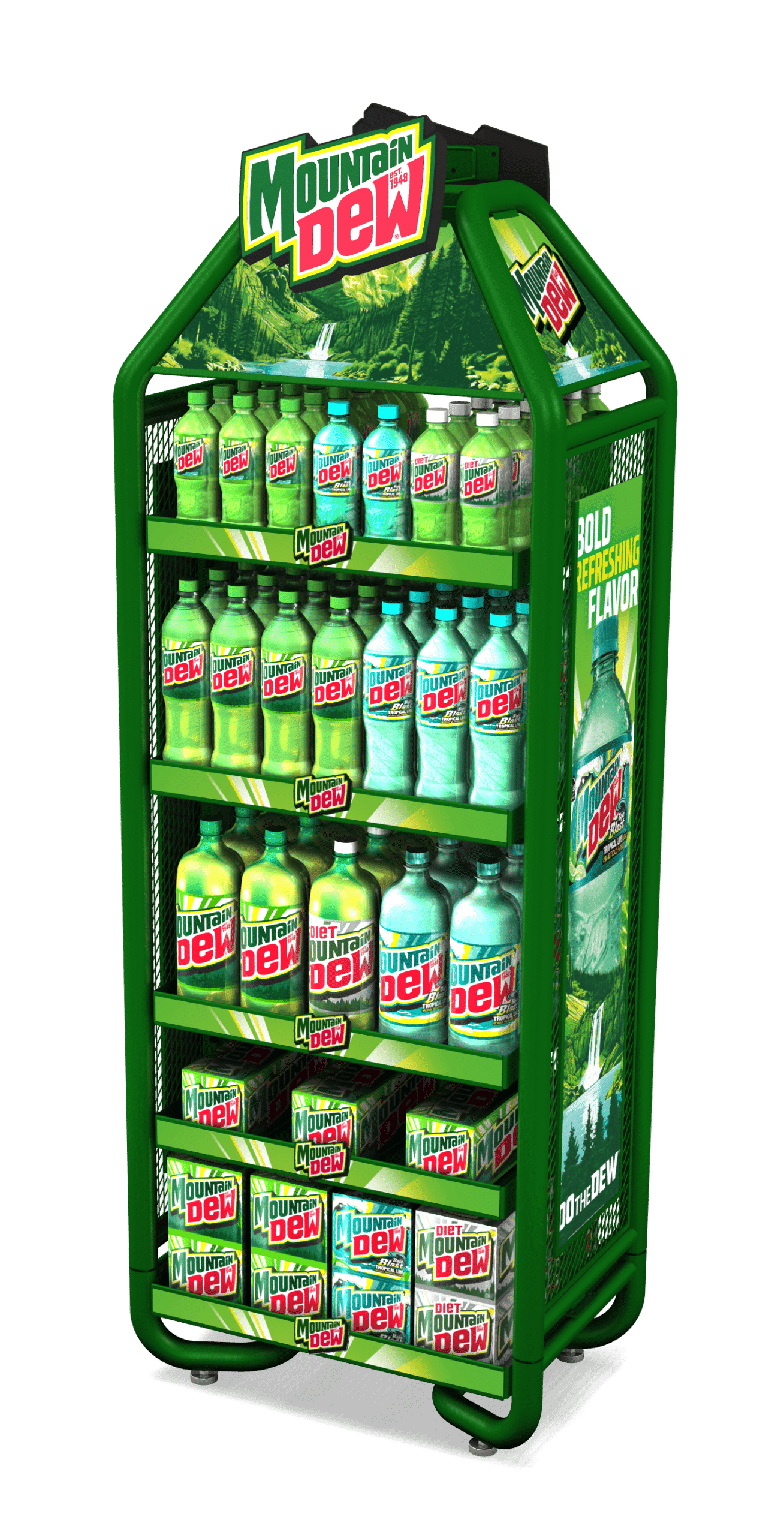 Mountain Dew Denali Roll Cage large-format display
