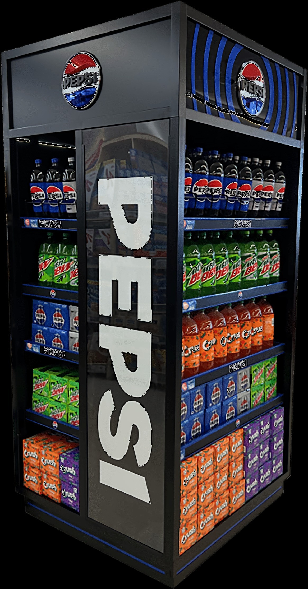 Pepsi Titan 3-Sided End Cap